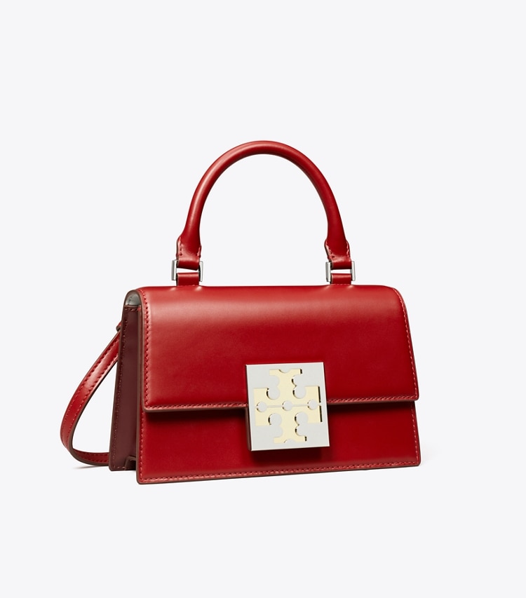 Tory Burch BON BON COLORBLOCK MINI BAG - Brick