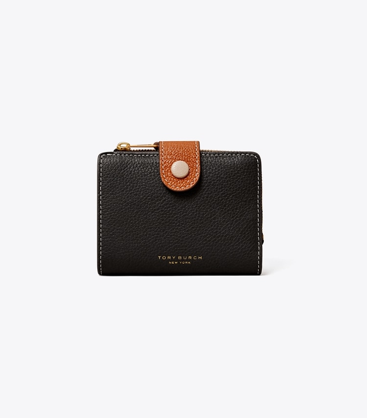 Tory Burch COLORBLOCK BI-FOLD WALLET - Black Multi