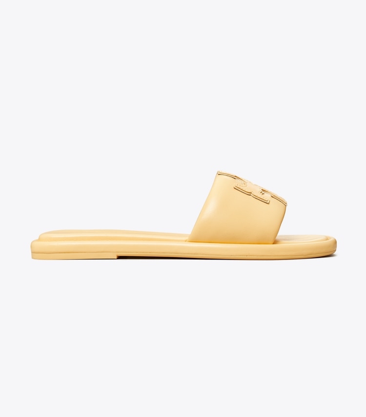 Tory Burch DOUBLE T SPORT SLIDE - Peach Puff