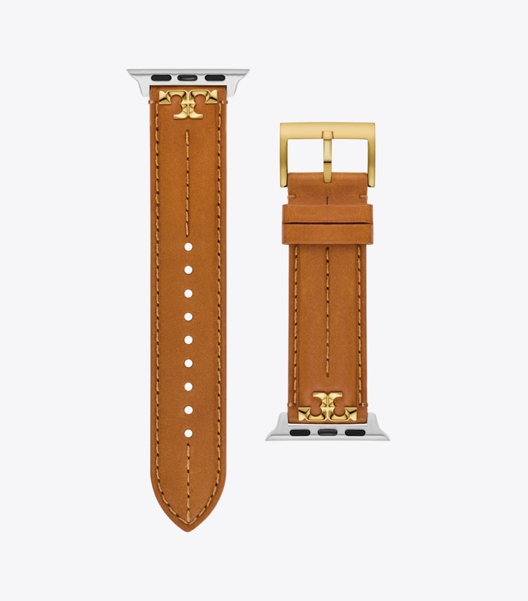 Tory Burch KIRA BAND FOR APPLE WATCH, LEATHER - luggage