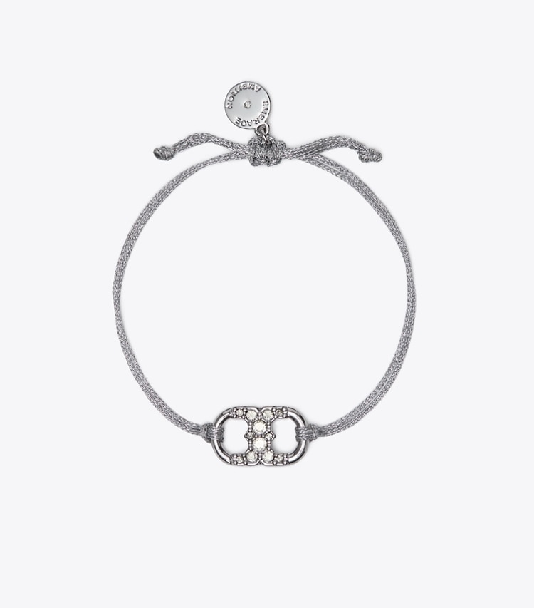 Tory Burch EMBRACE AMBITION PAVe BRACELET - Tory Silver / Silver / Crystal