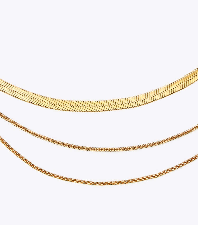 Tory Burch KIRA PEARL LAYERED NECKLACE - Tory Gold / Tory Gold