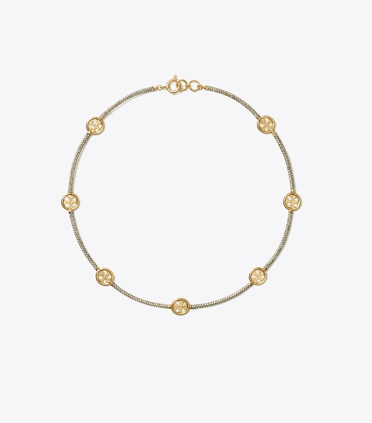 Tory Burch MILLER PAVe NECKLACE - Tory Gold / Crystal