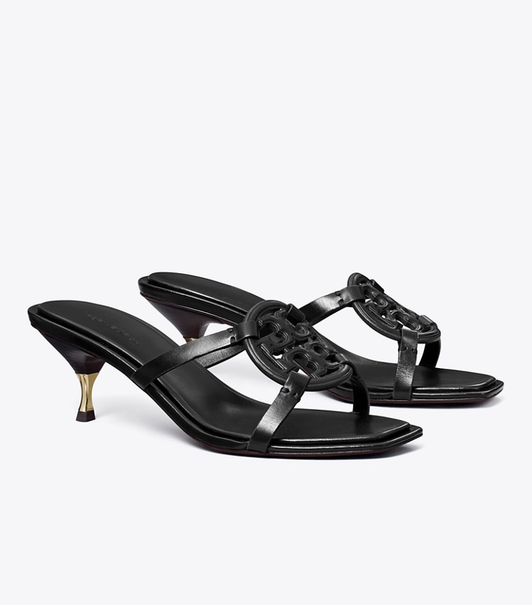 Tory Burch MILLER BOMBe LOW HEEL SANDAL - Perfect Black