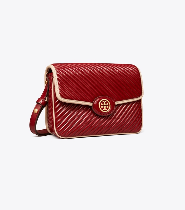 Tory Burch ROBINSON PATENT QUILTED SHOULDER BAG - Bricklane