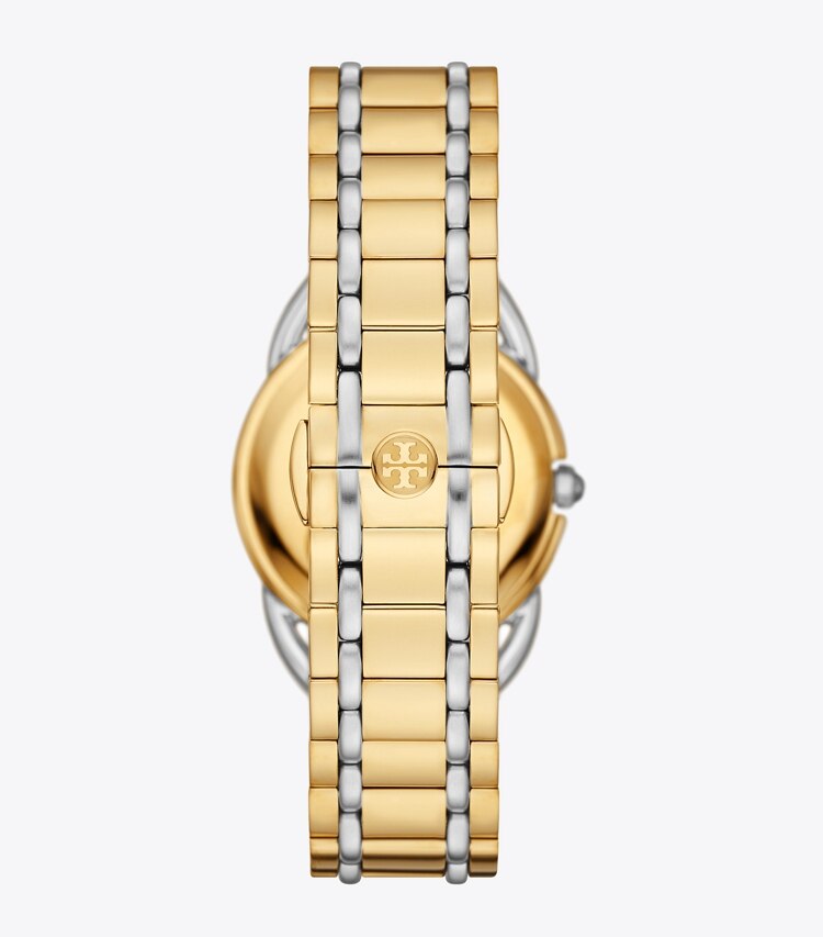 Tory Burch MILLER WATCH TWO-TONE GOLD/STAINLESS STEEL - Gold/Silver