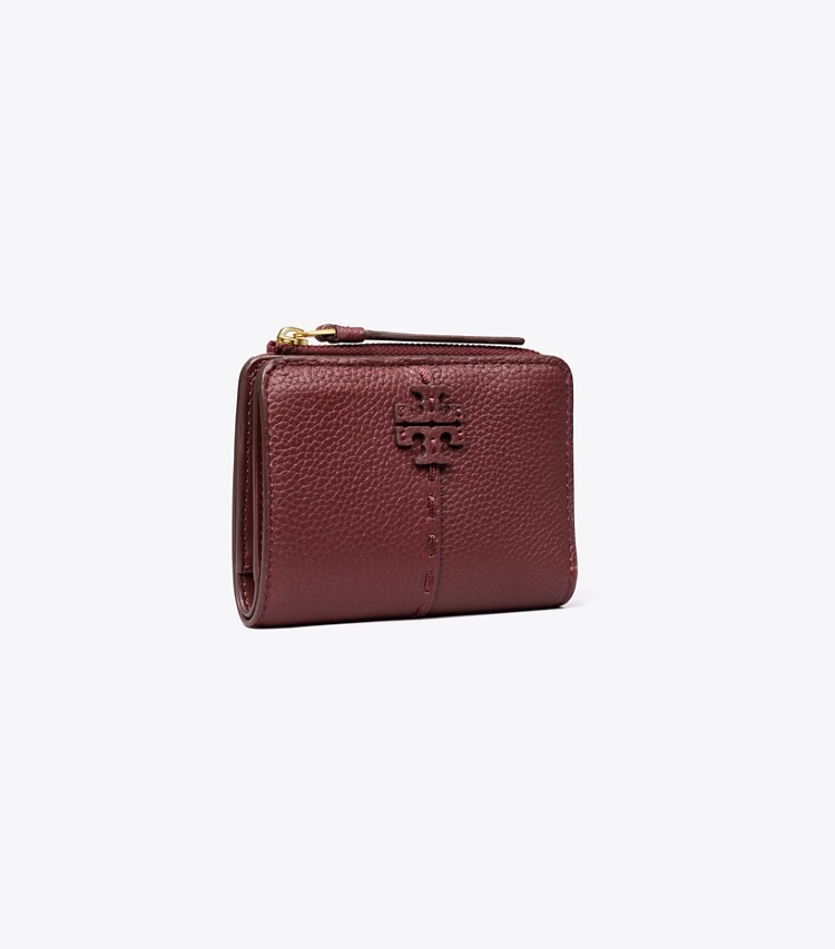 Tory Burch MCGRAW BI-FOLD WALLET - Muscadine