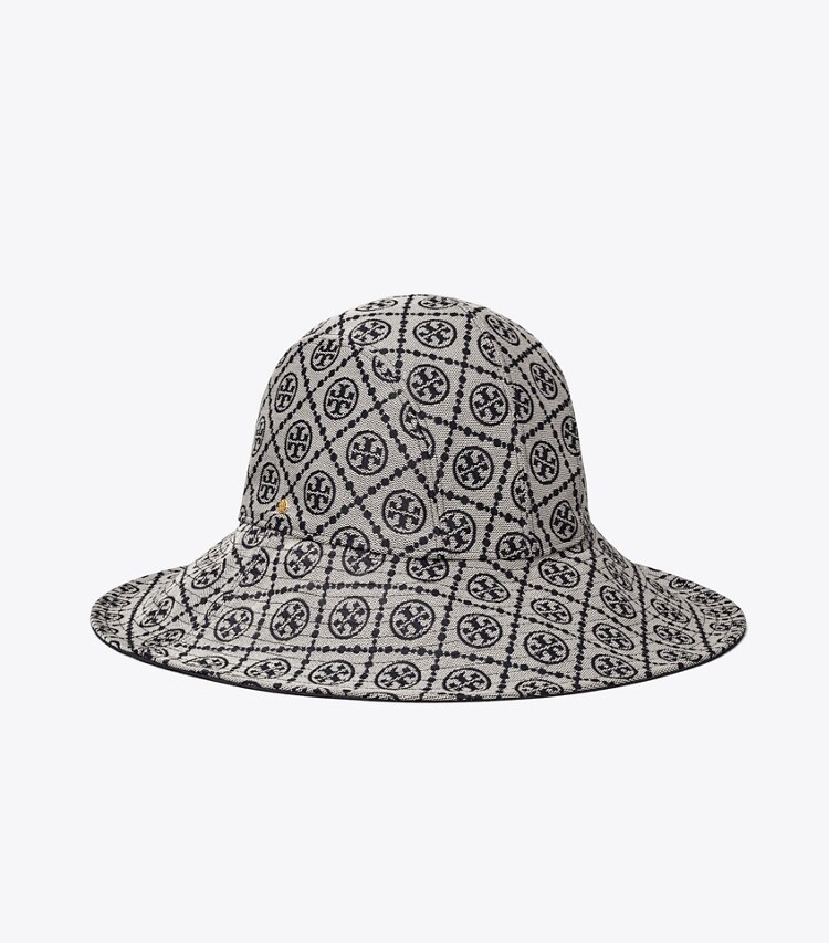 Tory Burch T MONOGRAM REVERSIBLE BUCKET HAT - Navy / Royal Navy