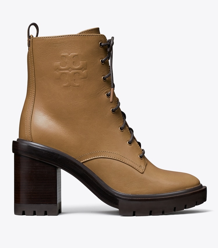 Tory Burch DOUBLE T LUG BOOT - Almond Flour