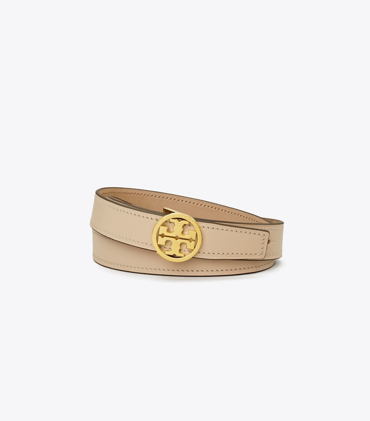 Tory Burch 1" MILLER BELT - New Cream / Gold