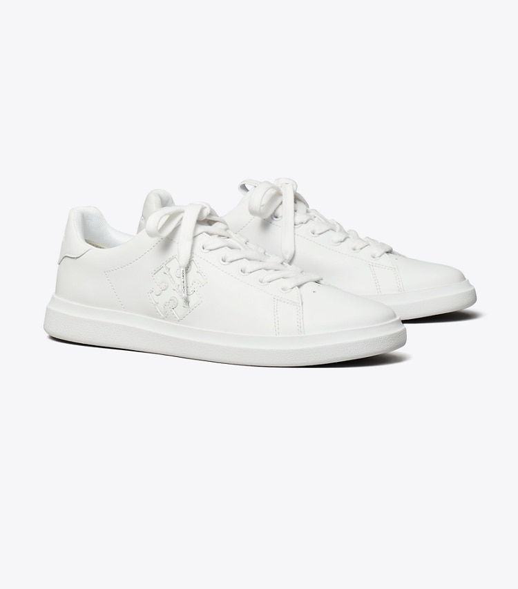 Tory Burch DOUBLE T HOWELL COURT SNEAKER - White / White