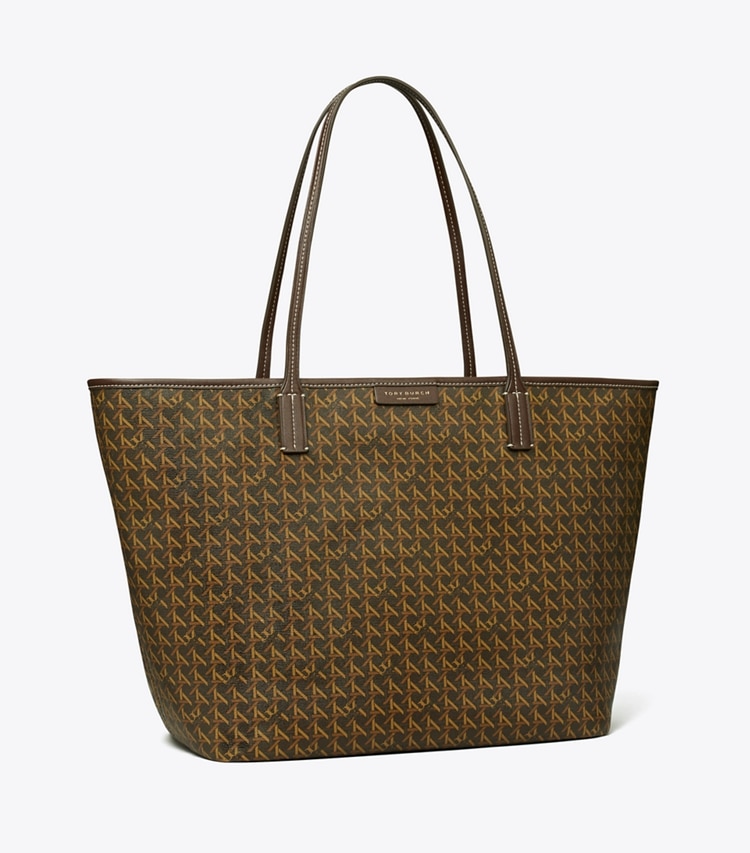 Tory Burch EVER-READY ZIP TOTE - Chocolate