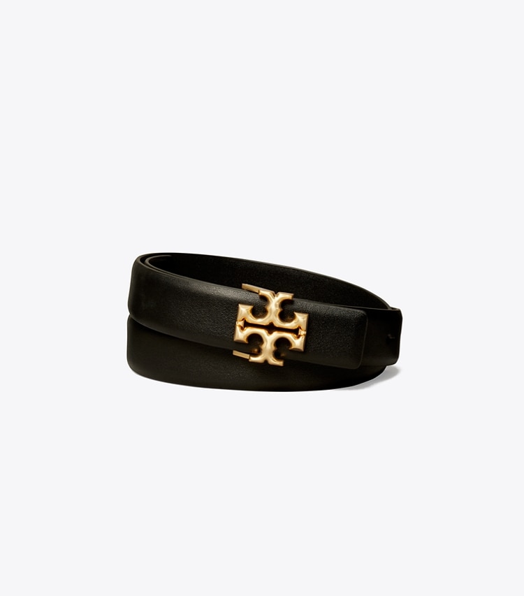 Tory Burch 1" ELEANOR BELT - Black / Gold