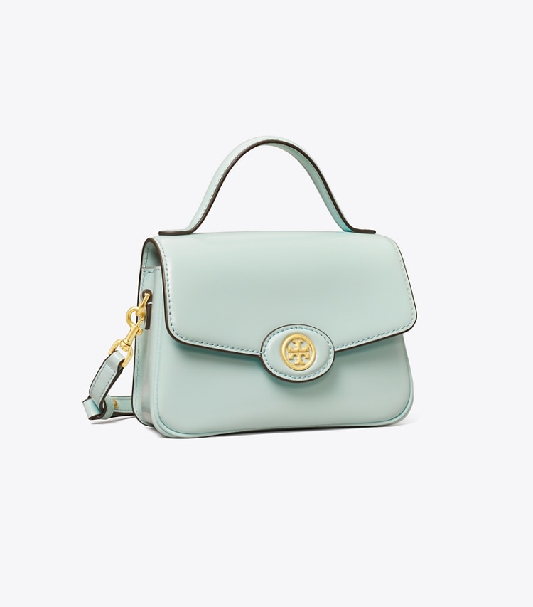 Tory Burch SMALL ROBINSON SPAZZOLATO TOP-HANDLE BAG - Seabubble