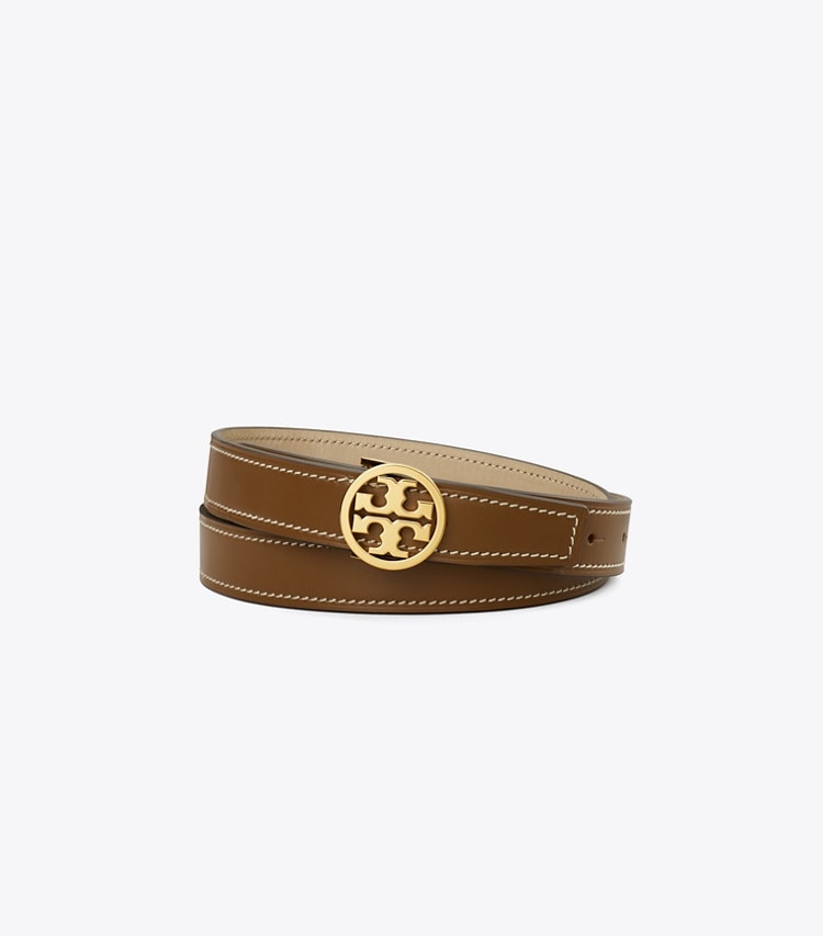 Tory Burch 1" MILLER BELT - Moose / Gold