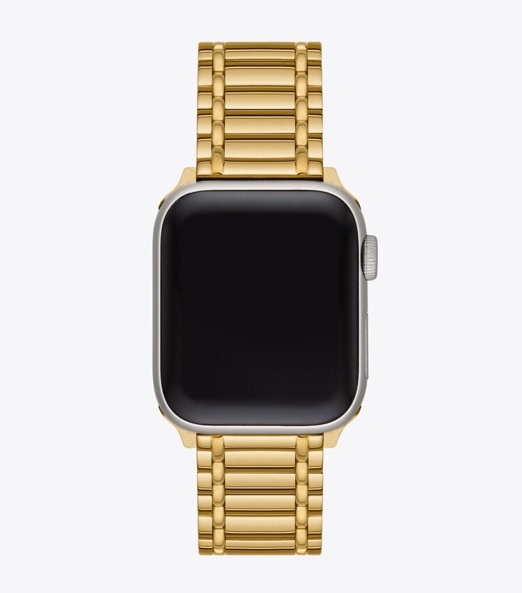 Tory Burch MILLER BAND FOR APPLE WATCH, GOLD-TONE STAINLESS STEEL - gold