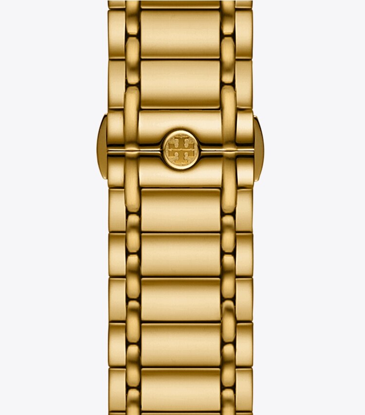 Tory Burch MILLER BAND FOR APPLE WATCH, GOLD-TONE STAINLESS STEEL - gold