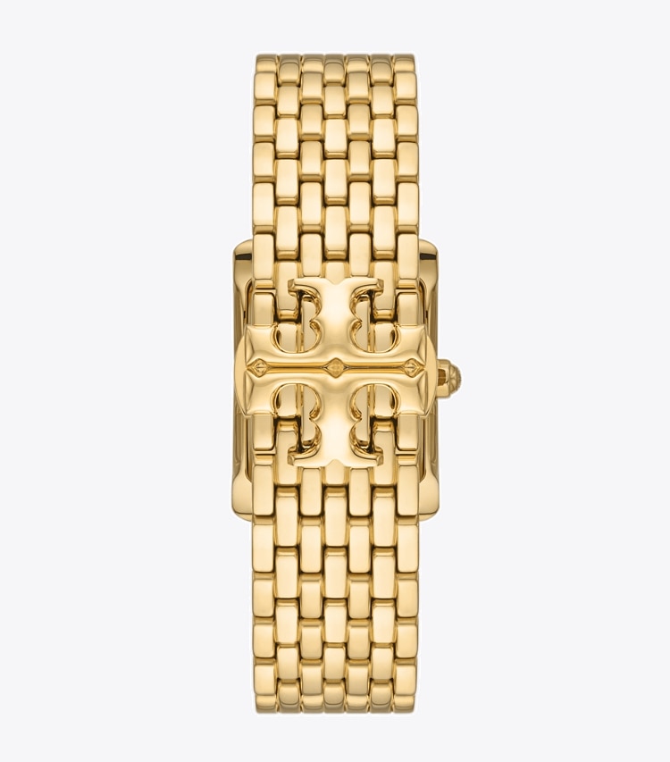 Tory Burch ELEANOR WATCH, GOLD-TONE STAINLESS STEEL - Ivory/Gold