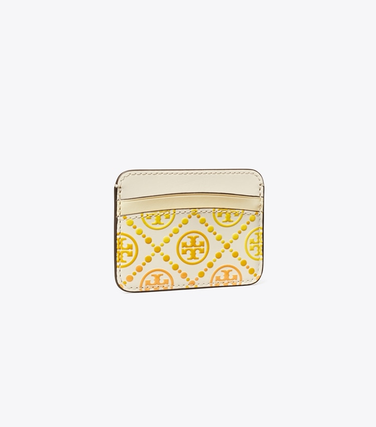 Tory Burch T MONOGRAM DEGRADe CARD CASE - New Ivory Multi