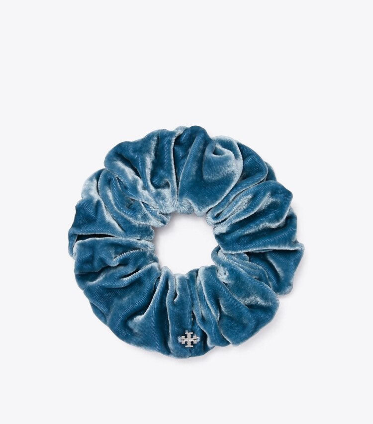 Tory Burch VELVET SCRUNCHIE - Blue