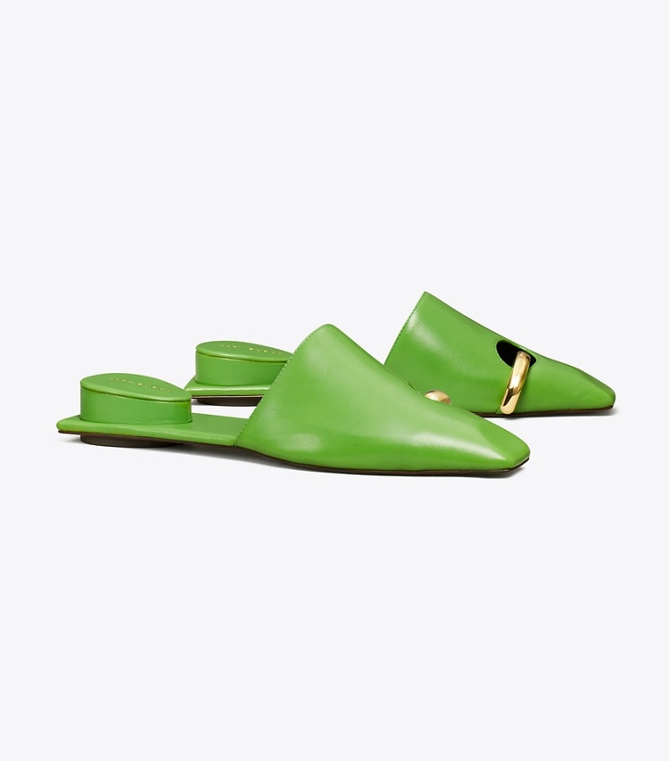 Tory Burch PIERCED MULE - Peridot / Gold