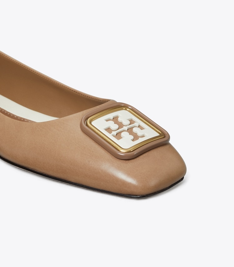 Tory Burch GEORGIA BALLET - Almond Flour