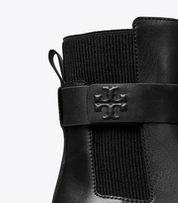 Tory Burch DOUBLE T CHELSEA BOOT - Perfect Black / Perfect Black