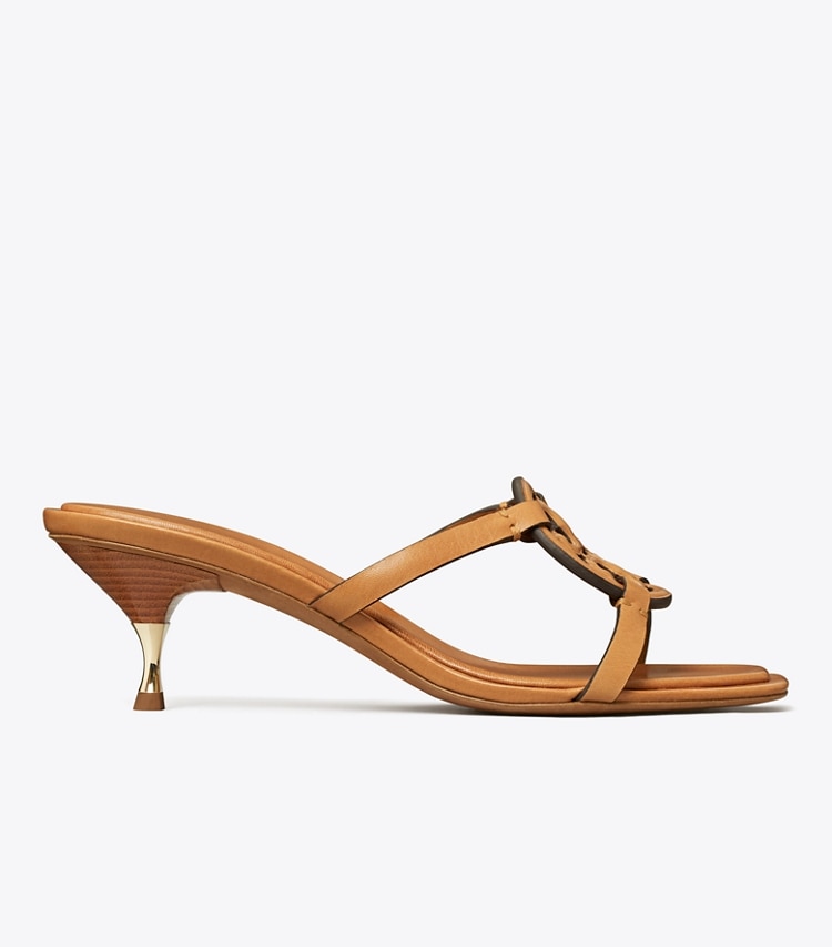 Tory Burch MILLER BOMBe LOW HEEL SANDAL - Caramel Corn